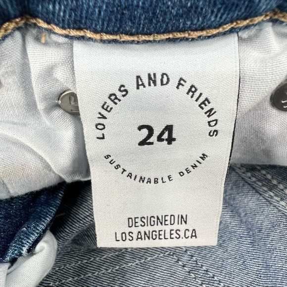 NWT Lovers And Friends Ricky Low Rise Skinny Star Denim Jeans Size 24 Women’s - Picture 5 of 11